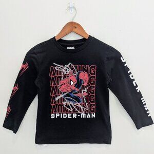 Boy's Marvel Spiderman Long Sleeve T-Shirt | Boys Size M